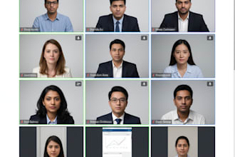 attend your zoom with 20 participants with webcam