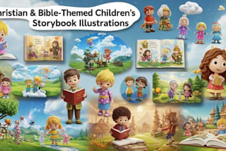 illustrate christian and bible based childrens storybooks and picture books