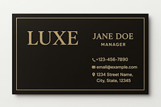 design modern,luxury business card
