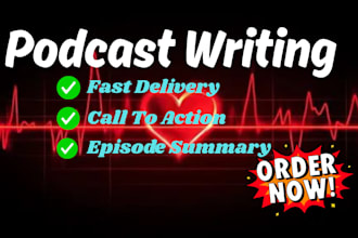 write podcast show notes, summary and podcast transcription