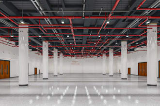 aesthetic 3d factory,interior industrial facility,logistic space,warehouse store