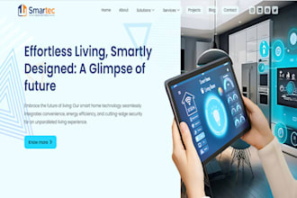 build squarespace smart home website security installer electrician hvac website