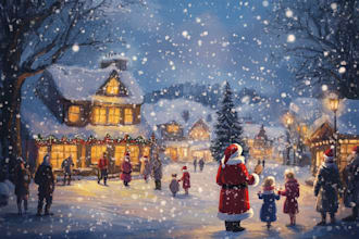 create christmas card, christmas illustration