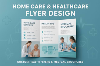 design home care health healthcare flyers and medical brochures