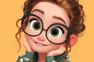 draw cartoon disney couple cartoon portrait