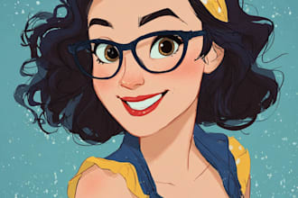 create a disney style cartoon character for animation