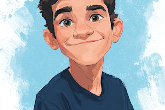 create a disney style cartoon character for animation