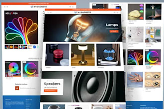 design shopify electronic website shopify gadget store and home appliances store