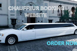 design chauffeur website, limousine and taxi booking website