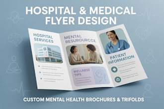 design hospital flyers mental health brochures medical flyers trifold