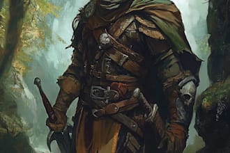 do amazing dnd fantasy, dungeon and dragon character