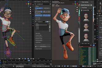model rig,  retopology for any 3d model iclone, iclone 8,  maya, c4d, 3d model