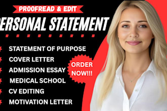 expertly edit your motivation letter personal statement mba lor graduate essay