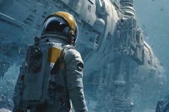 creative photorealistic science fiction illustration