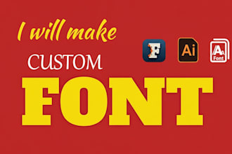 create custom fonts and typograpy handwriting  in 2 hours