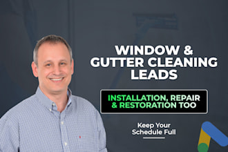 get window cleaning and gutter cleaning leads via google ads