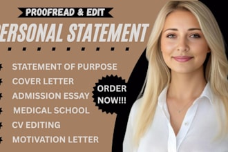 perfectly edit proofread personal statement sop mba eras application