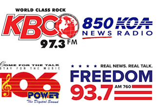do music spin and viral music airplay on 97 kbco, koa 850, freedom 93 radio