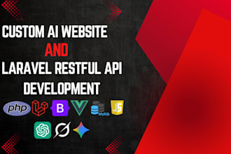 develop laravel web apps with API integration and ai features