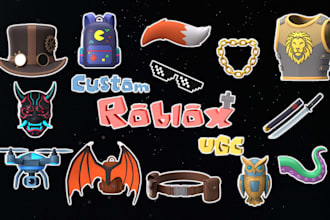 create custom roblox ugc accessories and 3d models