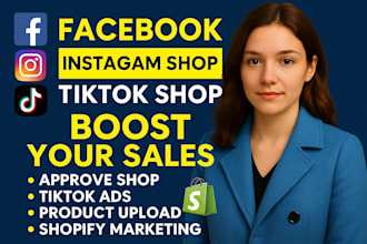 setup tiktok shop setup facebook shop instagram shop tiktok dropshipping shop