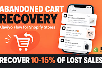 set up klaviyo abandoned cart flow for shopify store