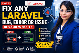 fix laravel bugs, errors, API or payment issues fast