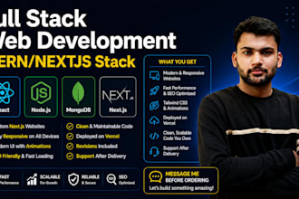 design and develop a nextjs landing page or business website