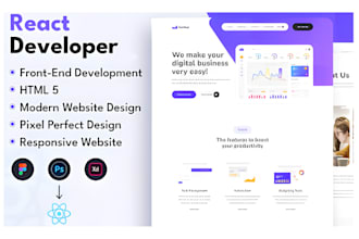 build react js next js website with tailwind css