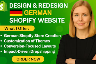 design german shopify store shopify developer shopify dropshipping store website