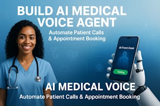 develop ai medical voice agent sdr receptionist appointment booking for clinics