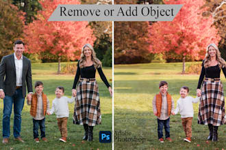 add or remove objects, person and people, photo wedding