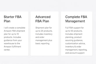creating fba shipment plans for amazon sellers