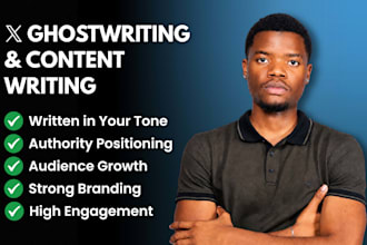 ghostwrite high engagement x twitter content in your voice