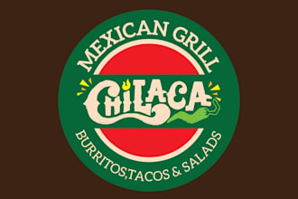 create a unique retro mexican food logo for your restaurant