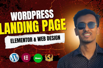 landing page design website with wordpress elementor web design