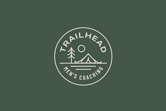 create a unique camping, hiking, or adventure logo for your brand