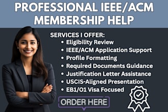assist ieee acm membership applications for eb1 o1 visa