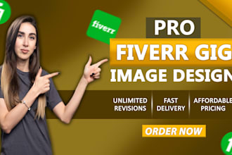 design a professional fiverr gig thumbnail