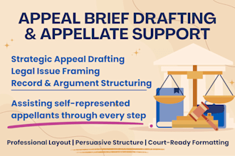 assist with appeal briefs and appellate court documents