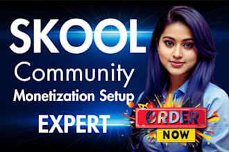 setup skool community skool course and skool management onboarding system