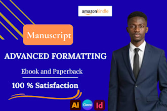 format manuscript for amazon KDP, lulu ingram spark indesign epub formatting