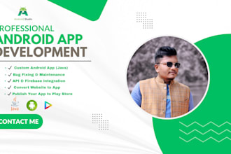 develop native android app using java in android studio