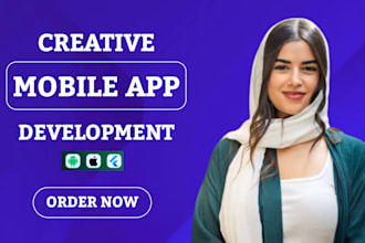 design develop mobile app development, android apps creation, flutter app dev