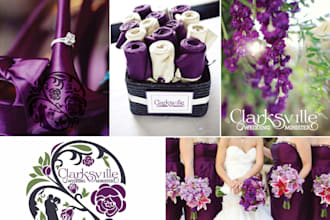 design a unique monogram floral luxury wedding monogram or elegant wedding logo