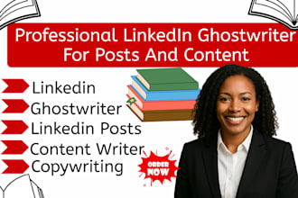 be your professional linkedin ghostwriter for posts and content