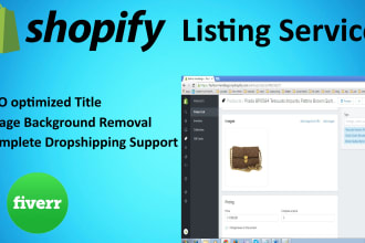 do SEO optimized product listings for your shopify store