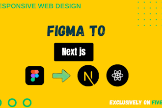 convert figma to react js, figma to next js, tailwind css responsive web app