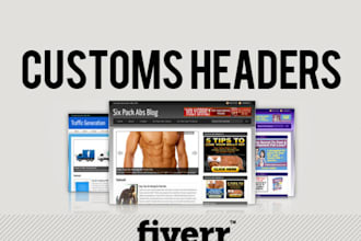 design a header for your niche blog in 24hrs