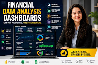 create financial dashboards and data analysis reports